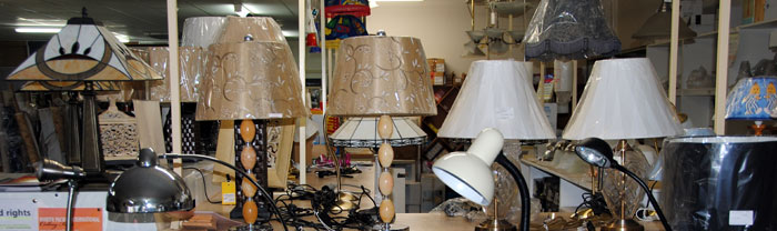 lights on display in our shop